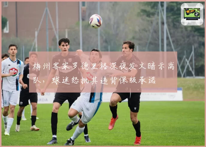 梅州客家罗德里格深夜发文暗示离队,球迷怒批其违背保级承诺