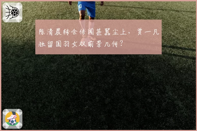 陈清晨转会传闻甚嚣尘上，贾一凡独留国羽女双前景几何？